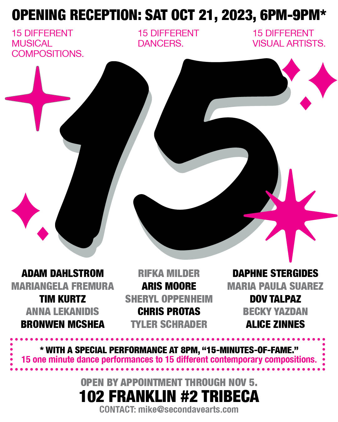 Second Ave Arts presents D15